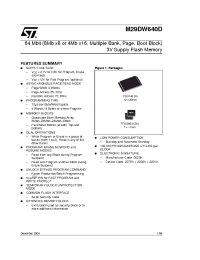 Datasheet M29DW640D70N6T manufacturer STMicroelectronics